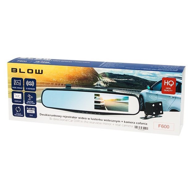Recorder driving BLOW DVR F600 78-528 (1920 x 1080, 4,3 , miniUSB)