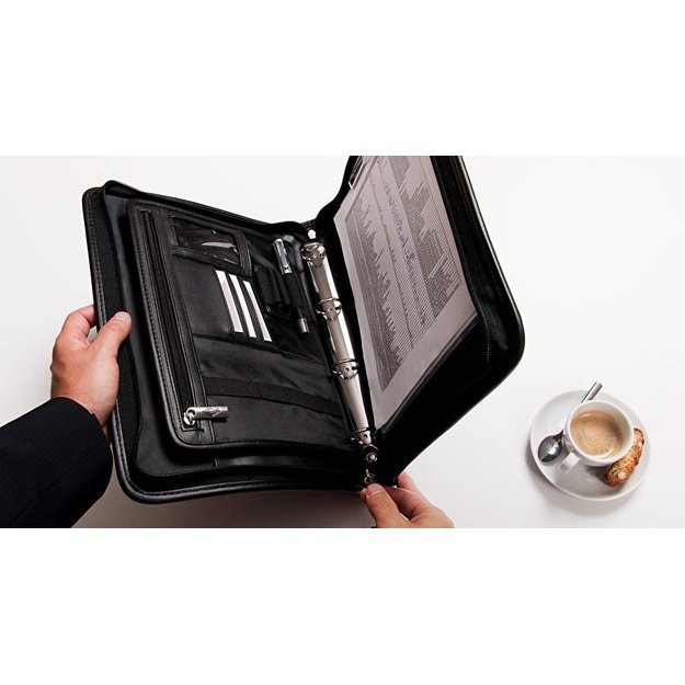 Wedo 58 5001 personal organizer Leather, Nylon Black