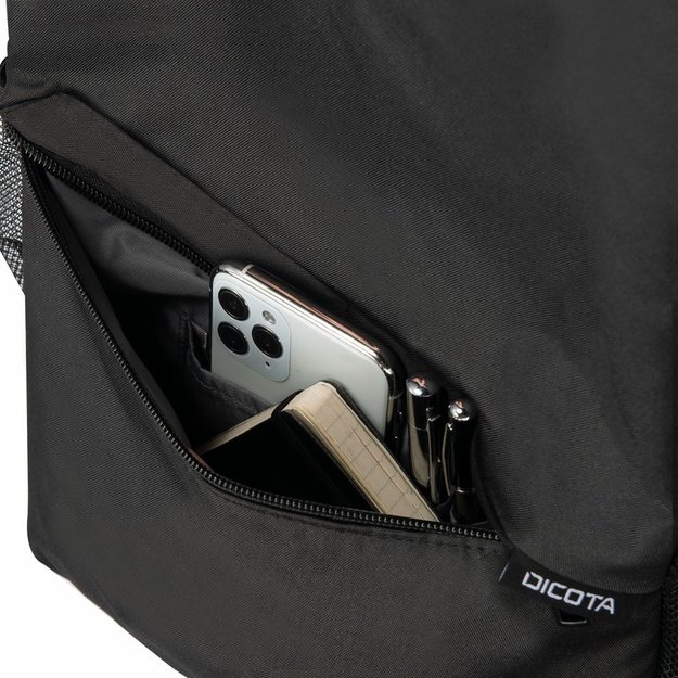 DICOTA D32086-RPET backpack Casual backpack Black Polyester, Polyethylene terephthalate (PET)