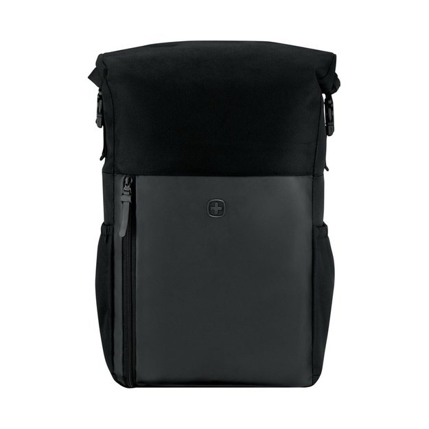 Wenger, UrbanOne Roll-Top 15.6  Laptop Backpack,Black