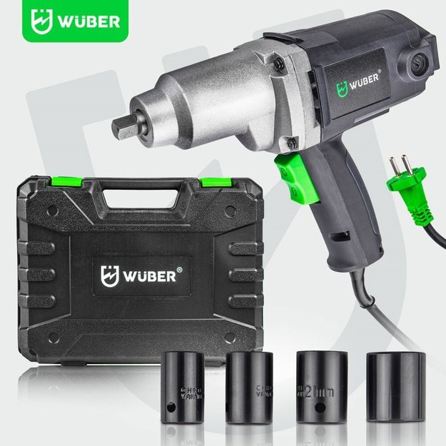 WUBER W33250 electric impact wrench 800 Nm 1/2  for wheels with case