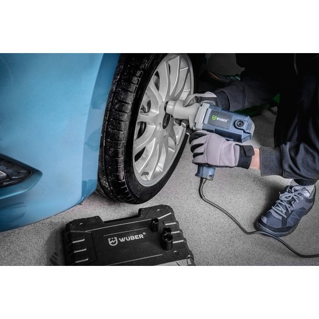 WUBER W33250 electric impact wrench 800 Nm 1/2  for wheels with case