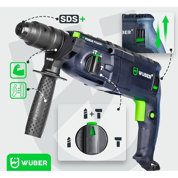 WUBER W28920 rotary hammer 4J 2500W