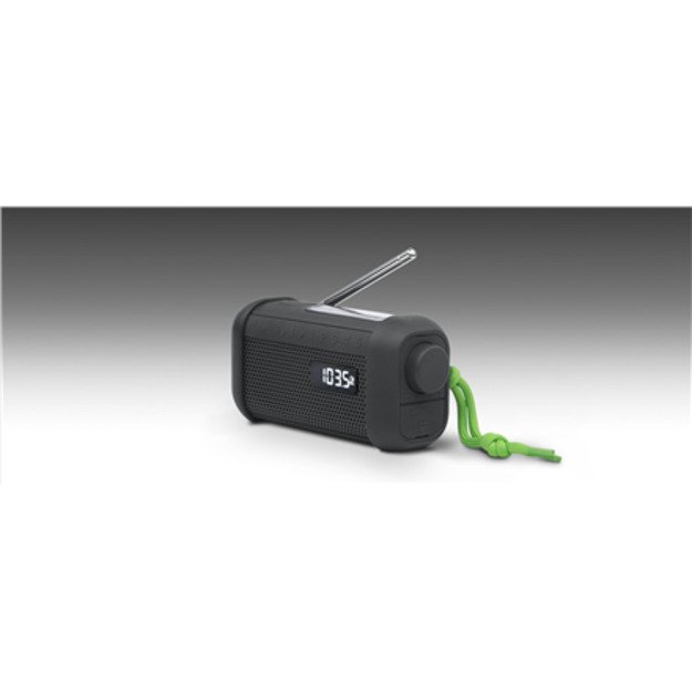 Muse | Portable Solar Radio with Crank and Flashlight | MH-08 MB | AUX in | Bluetooth | FM radio 4
