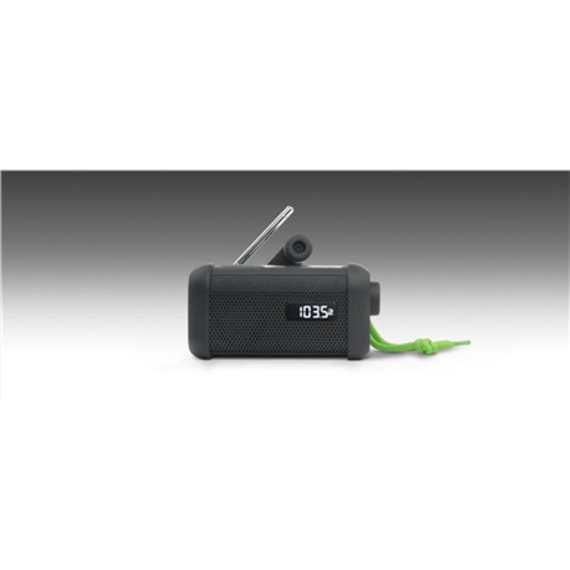 Muse | Portable Solar Radio with Crank and Flashlight | MH-08 MB | AUX in | Bluetooth | FM radio 3