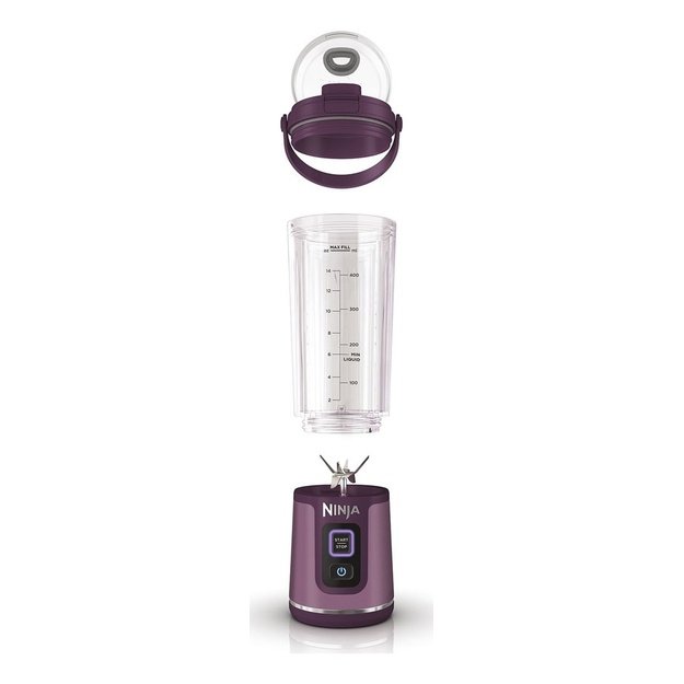 Ninja BC151EUPR blender Portable blender Purple, Transparent