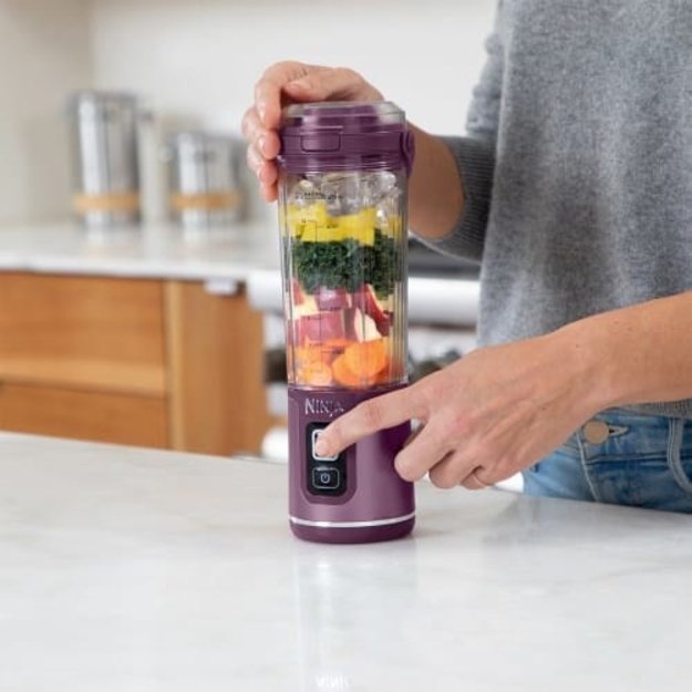 Ninja BC151EUPR blender Portable blender Purple, Transparent