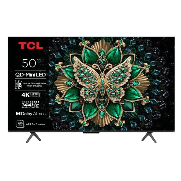 TCL 50Q6C TV 127 cm (50 ) 4K Ultra HD Smart TV Wi-Fi Metallic