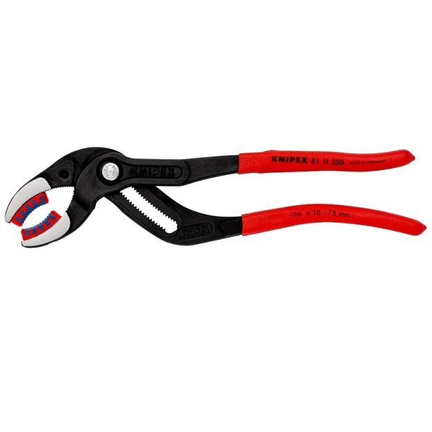 Vamzdinės replės su plastikinėmis žiaunomis KNIPEX 8111