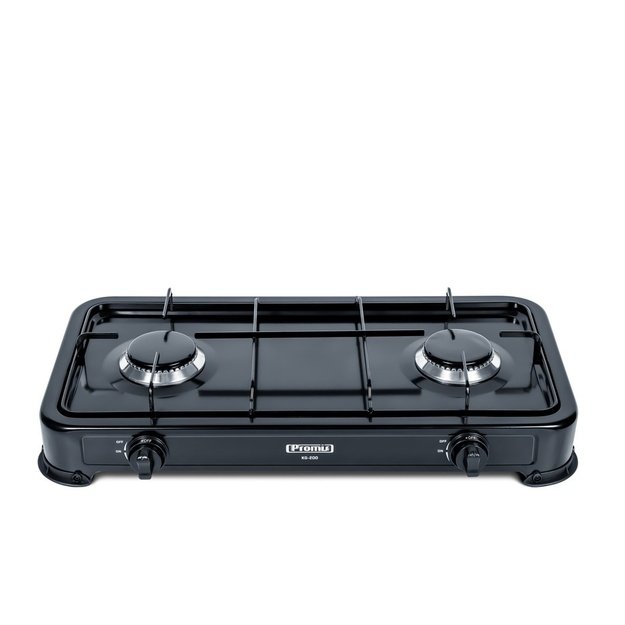 Gas cooker PROMIS KG200 BLACK WITHOUT REDUCER