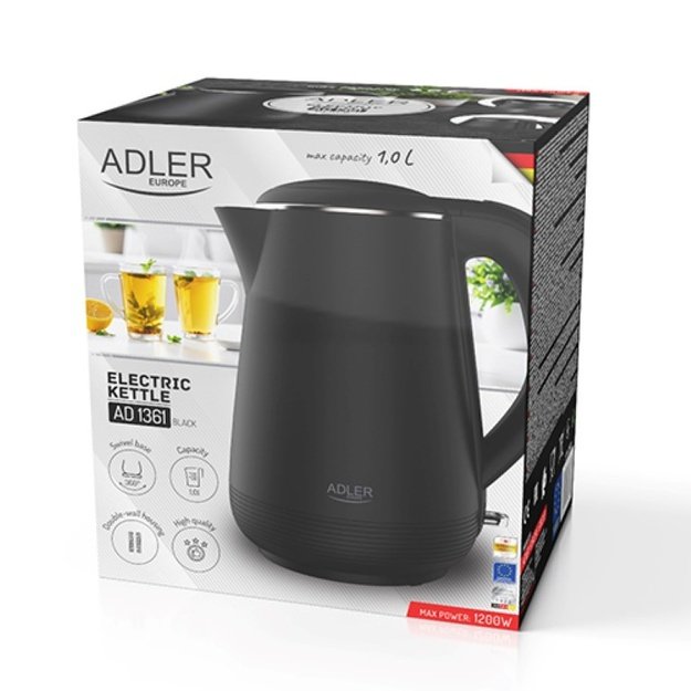 Elektrinis virdulys 1.0L Adler AD-1361B