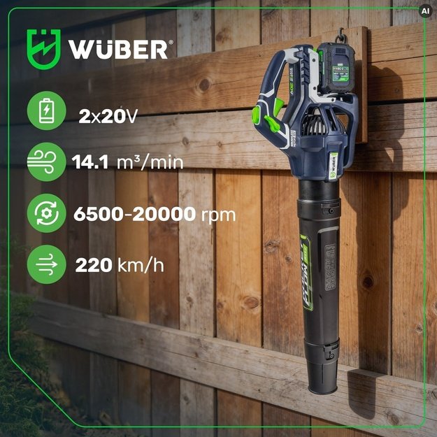 WUBER W04402 40V 220km/h leaf blower