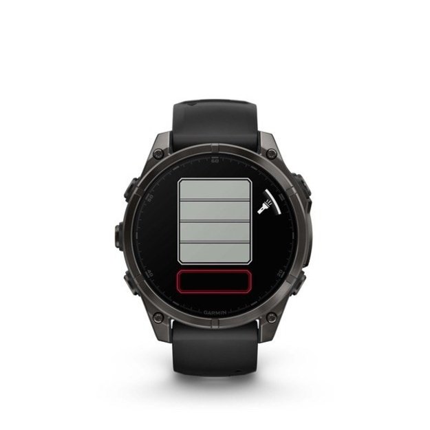 Garmin fenix 8 3.56 cm (1.4 ) AMOLED 47 mm Digital 454 x 454 pixels Touchscreen Black Wi-Fi GPS (satellite)