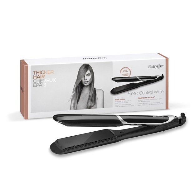 BaByliss Sleek Control Wide Straightening iron Warm Black 98.4  (2.5 m)