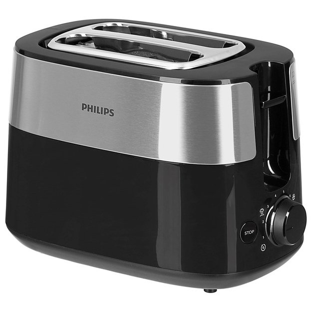Philips Daily Collection HD2516/90 toaster 2 slice(s) 830 W Black