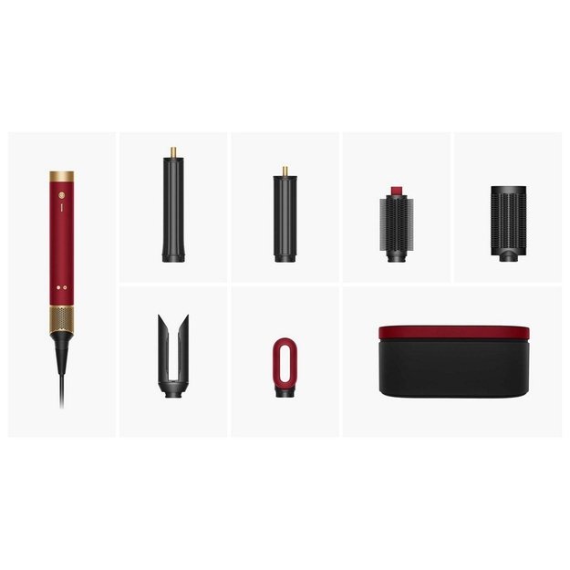 Dyson Airwrap Co-anda 2 x Straight & Wavy Red Velvet
