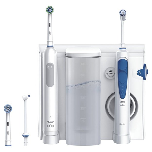 Oral-B Idropulsore Health Center Adult Rotating-oscillating toothbrush Blue, White