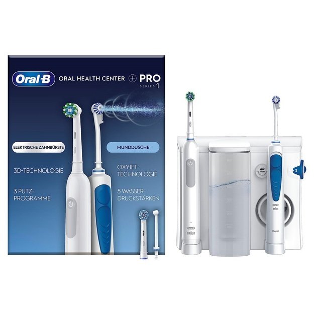 Oral-B Idropulsore Health Center Adult Rotating-oscillating toothbrush Blue, White