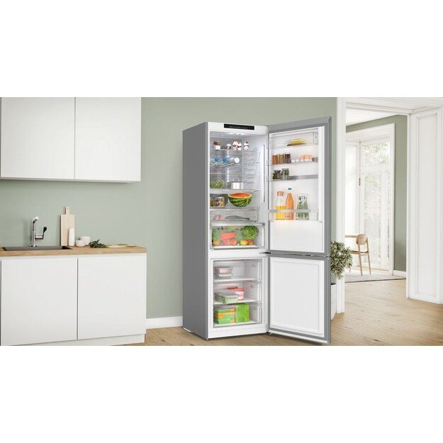 Bosch Serie 6 KGN49LBCF fridge-freezer Freestanding 440 L C Black 5