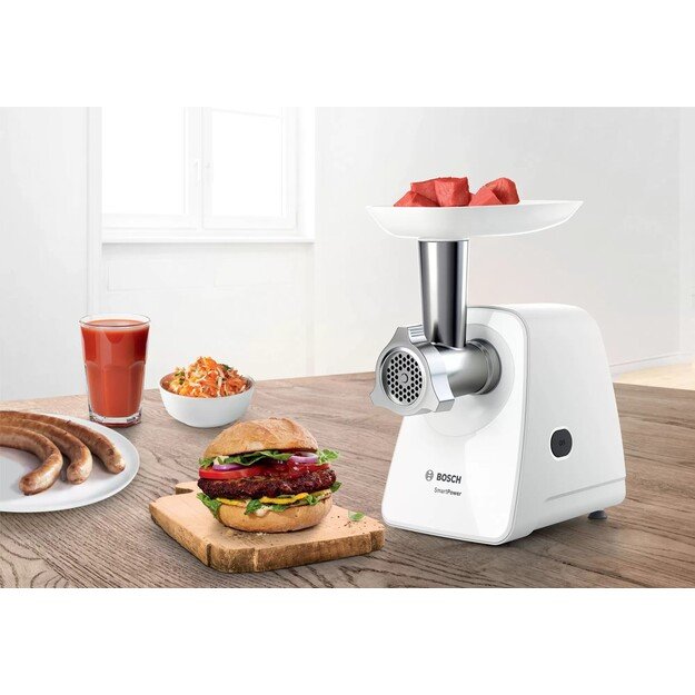 Bosch MFW2520W mincer 1500 W Stainless steel, White 9