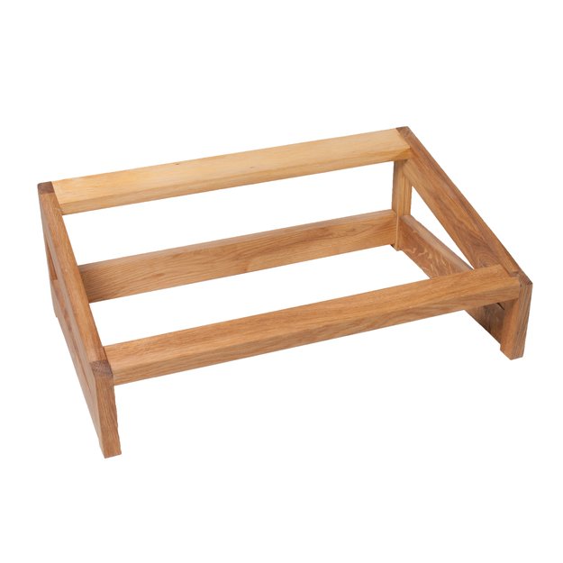 GN 1/1, slanted oak base, 19 cm, Tropos