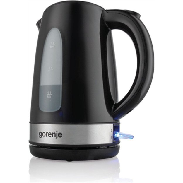 Gorenje | Kettle | K17BK | Standard | 2200 W | 1.7 L | Plastic/ metal | 360&deg; rotational base | Black 1