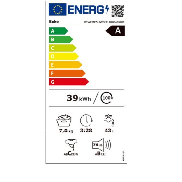 Washing machine BEKO B1WFM2741WBEE 1