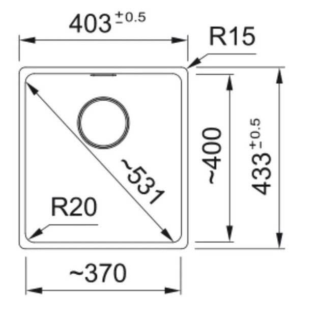 FRANKE Maris MRG 210/110-37, kašmyro, 125.0683.138 2