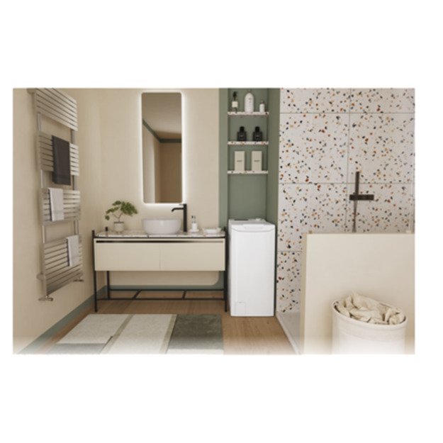 Candy Washing Machine | TCA283D2-S | Energy efficiency class D | Top loading | Washing capacity 8 kg | 1200 RPM | Depth 60 cm | 1