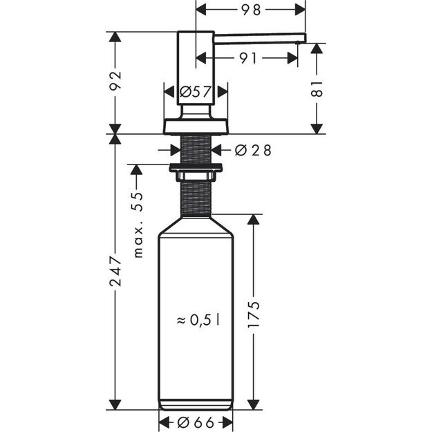 Dozatorius Hansgrohe 40448670