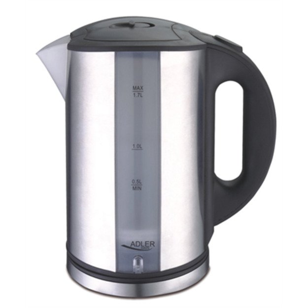 Adler | Kettle | AD 1216 | Standard | 2000 W | 1.7 L | Stainless steel | 360&deg; rotational base | Stainless steel