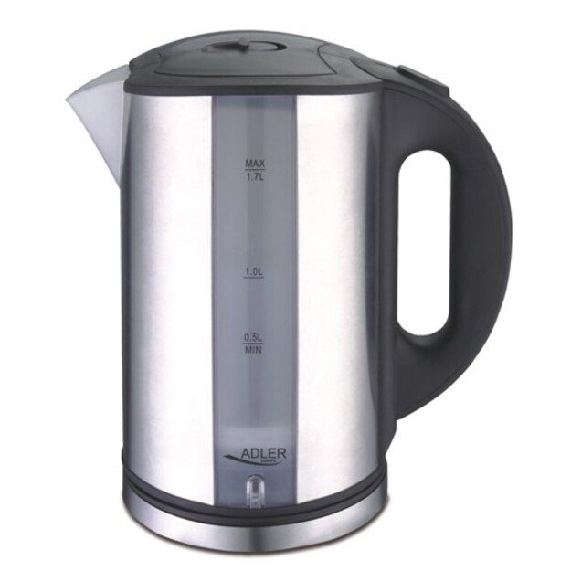 Adler | Kettle | AD 1216 | Standard | 2000 W | 1.7 L | Stainless steel | 360&deg; rotational base | Stainless steel 2