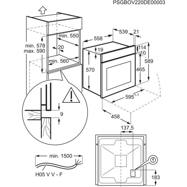 ELECTROLUX EOF3H40BW