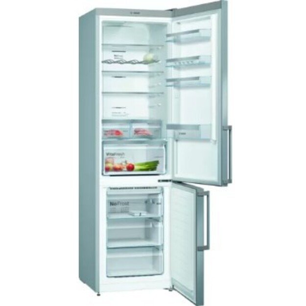 Bosch Serie 4 KGN397IEQ fridge-freezer Freestanding 368 L E Stainless steel 4