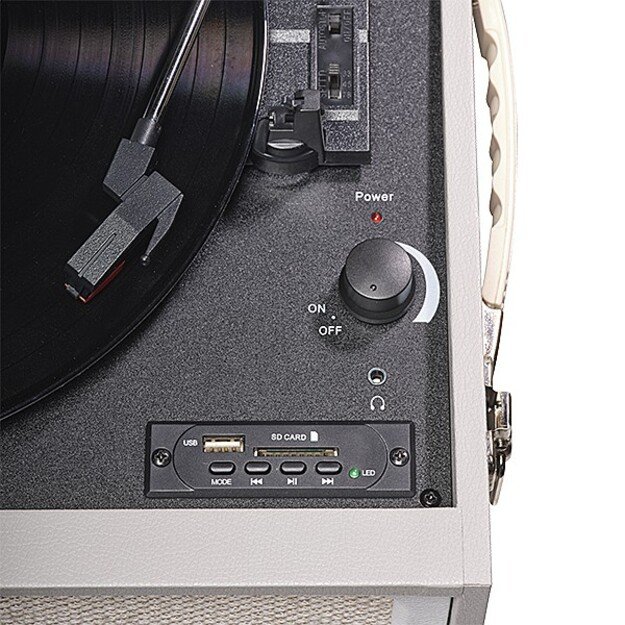 Denver VPR-250 retro turntable with FM radio, Bluetooth and USB 4