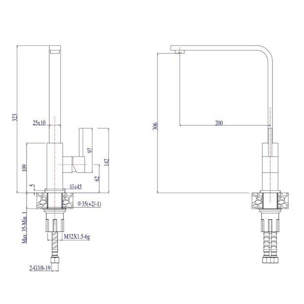 Virtuvinis maišytuvas Alveus Jenny 91 juodas 1