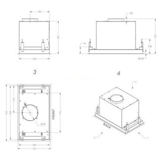 NOVY Hood Crystal 26050