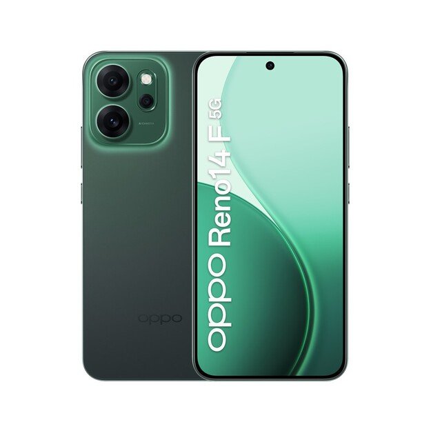 OPPO 14 F 5G Reno14 F 5G 16.7 cm (6.57 ) Dual SIM Android 15 USB Type-C 8 GB 256 GB 6000 mAh Green