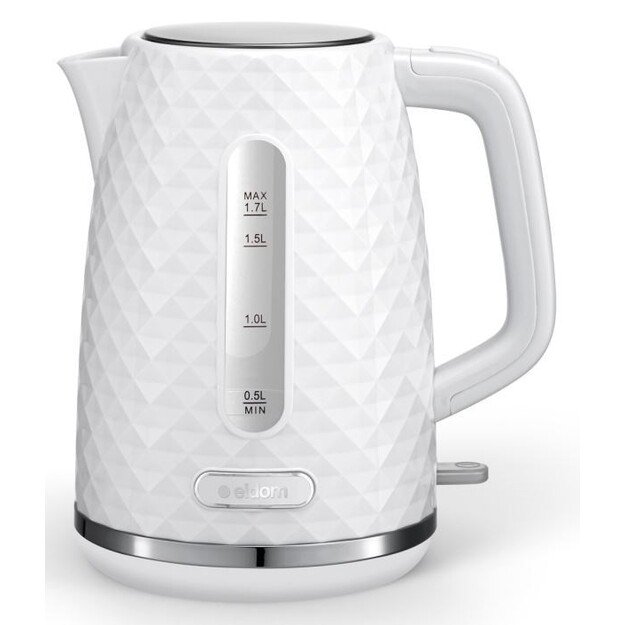 C280B ELDOM Kettle ELLI, capacity 1.7 l, power 2200 W, black, strix, white 4