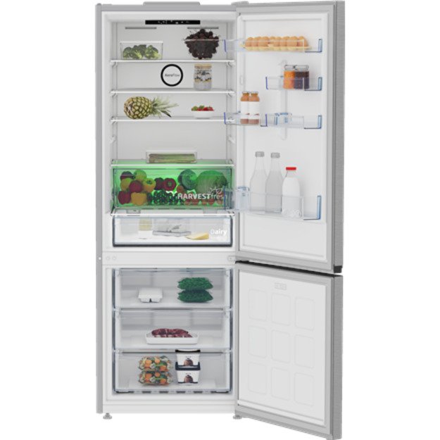 BEKO Refrigerator | B3RCNE564HXB | Energy efficiency class E | Free standing | Combi | Height 192 cm | No Frost system | Fridge 5