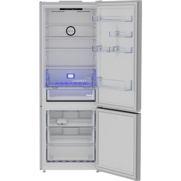BEKO Refrigerator | B3RCNE564HXB | Energy efficiency class E | Free standing | Combi | Height 192 cm | No Frost system | Fridge 6