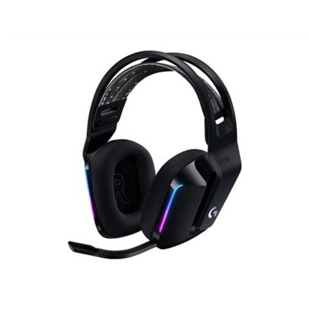 LOGITECH G G733 LIGHTSPEED Wireless RGB Gaming Headset Headset full size 2.4 GHz wireless black 1