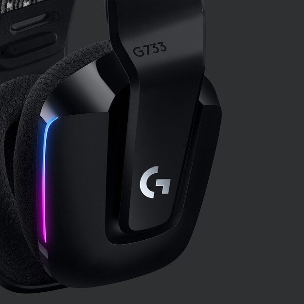 LOGITECH G G733 LIGHTSPEED Wireless RGB Gaming Headset Headset full size 2.4 GHz wireless black 4