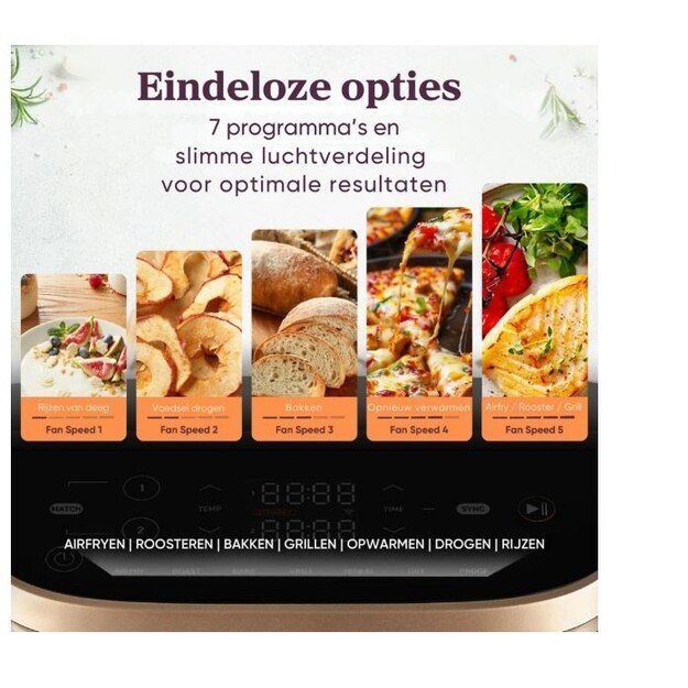 Gruzdintuvė 10.8L Cosori black 9