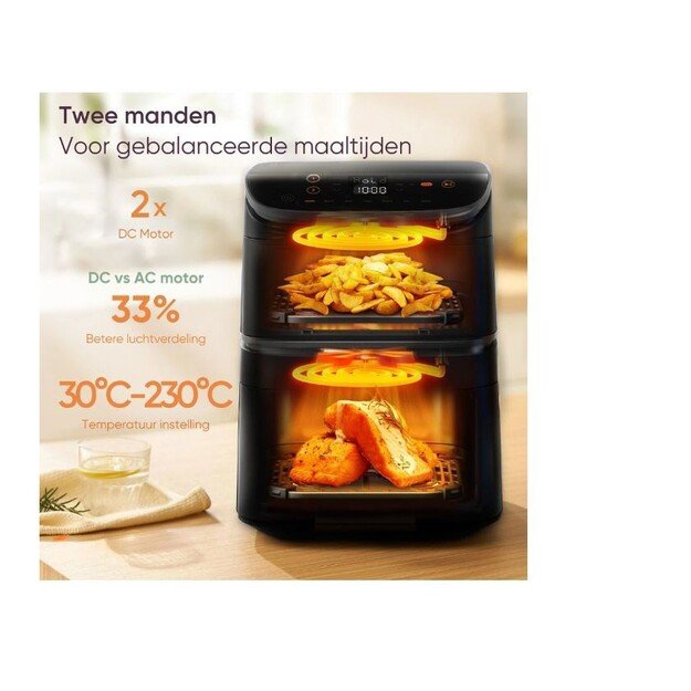 Gruzdintuvė 10.8L Cosori black 1