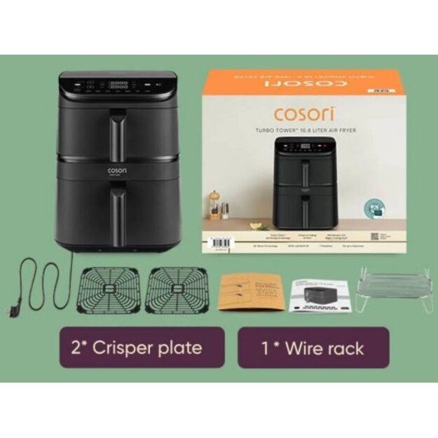 Gruzdintuvė 10.8L Cosori black 7