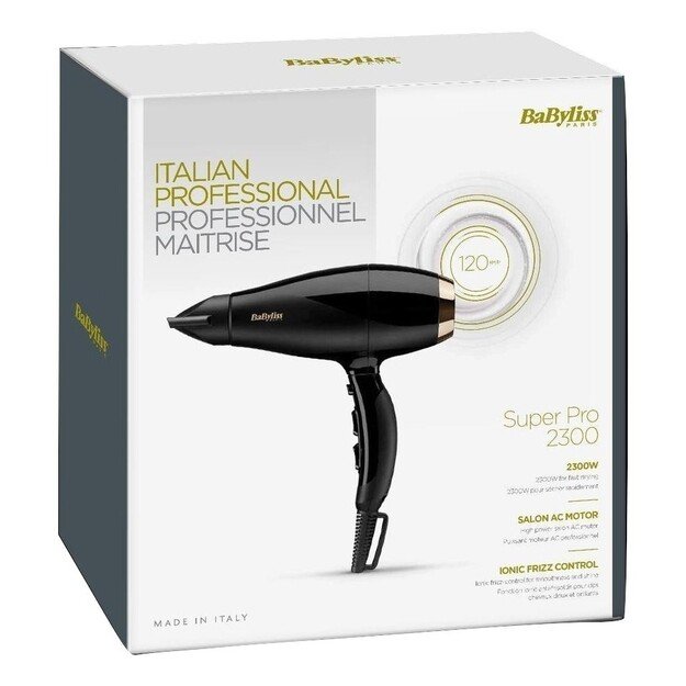 BaByliss Super Pro 2300 2300 W Black, Gold 1