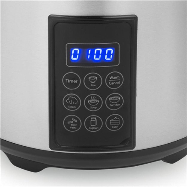 Tristar Digital Rice and Steam Cooker | RK-6138 | 900 W | 2.2 L | Number of programs 7 | Grey 3