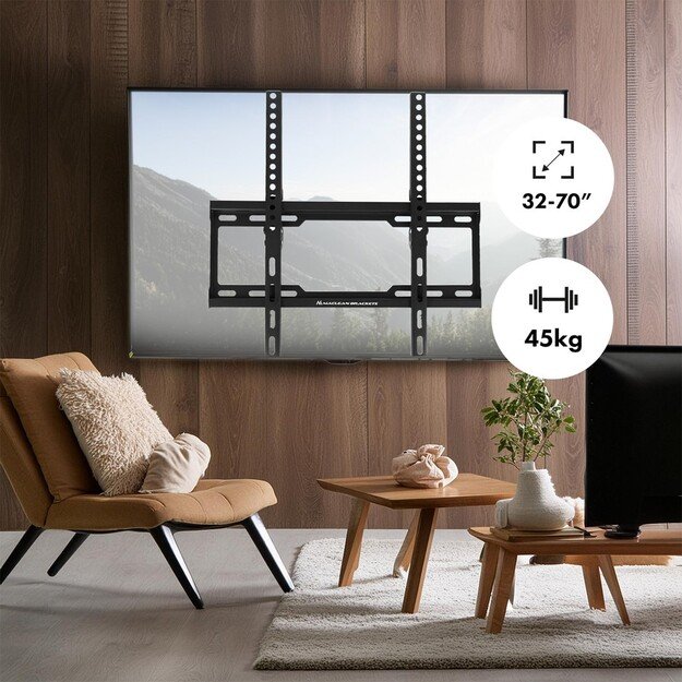 Maclean TV MC-412 Wall Mount Bracket 32 -70  VESA 400x400 45kg Tilting Universal Adjustable Spirit Level Mounting Accessories 6