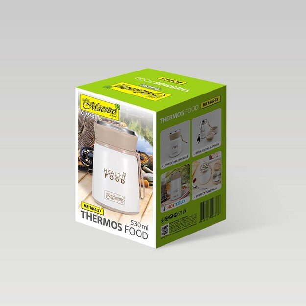 Dinner thermos Maestro MR-1646-53 530 ml White 1